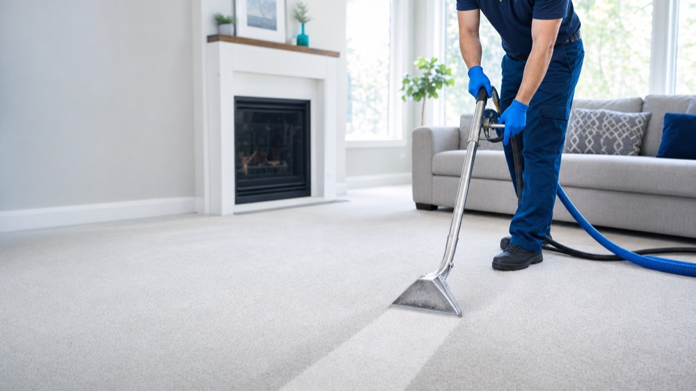 Deep carpet extraction in a home